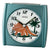 Seiko QHE212M Alarm Clock Metallic Green • Dino Motif • Light Function