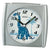 Seiko QHE212S Alarm Clock Silver • Dino Design • Light Function