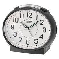 Seiko Timeless QHK059K Alarm Clock Black • Analogue Quartz Movement • Snooze Function