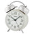Seiko QHK063W Alarm Clock White • Silent Sweep Movement • Mechanical Twin-Bell Alarm