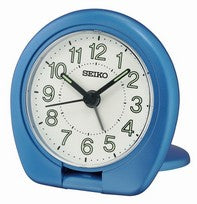 Seiko QHT018L Travel Alarm Clock Blue • Analogue Display • LumiBrite Hands