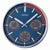 Seiko QXA822S Wall Clock Blue • Silent Sweep Movement • Thermometer & Hygrometer