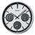 Seiko QXA823S Wall Clock Silver • Aluminium Case • Thermometer & Hygrometer