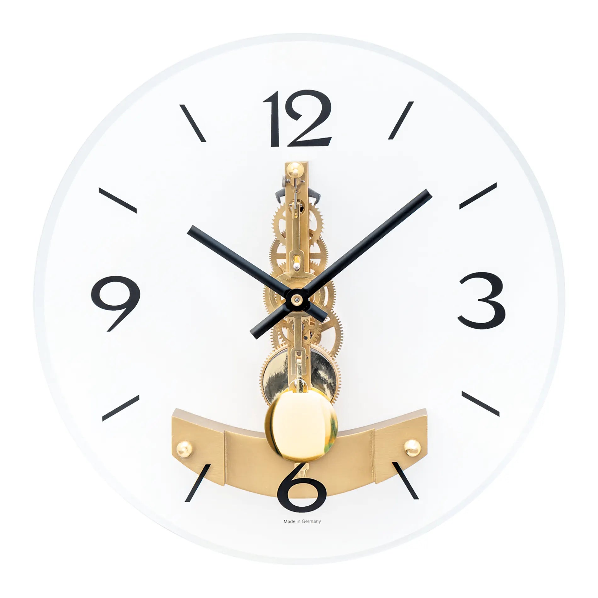 AMS Funk R2755 Wanduhr • Regulator 14-Tage-Werk • Mineralglas bedruckt