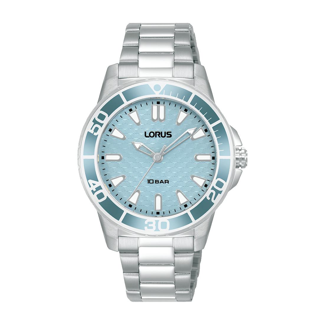 Lorus RG251VX9 Sport Damenuhr Hellblau • Mineralglas • 10 ATM