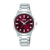 Lorus Ladies RG263YX9 Damenuhr Dunkelrot • Mineralglas • Edelstahlarmband