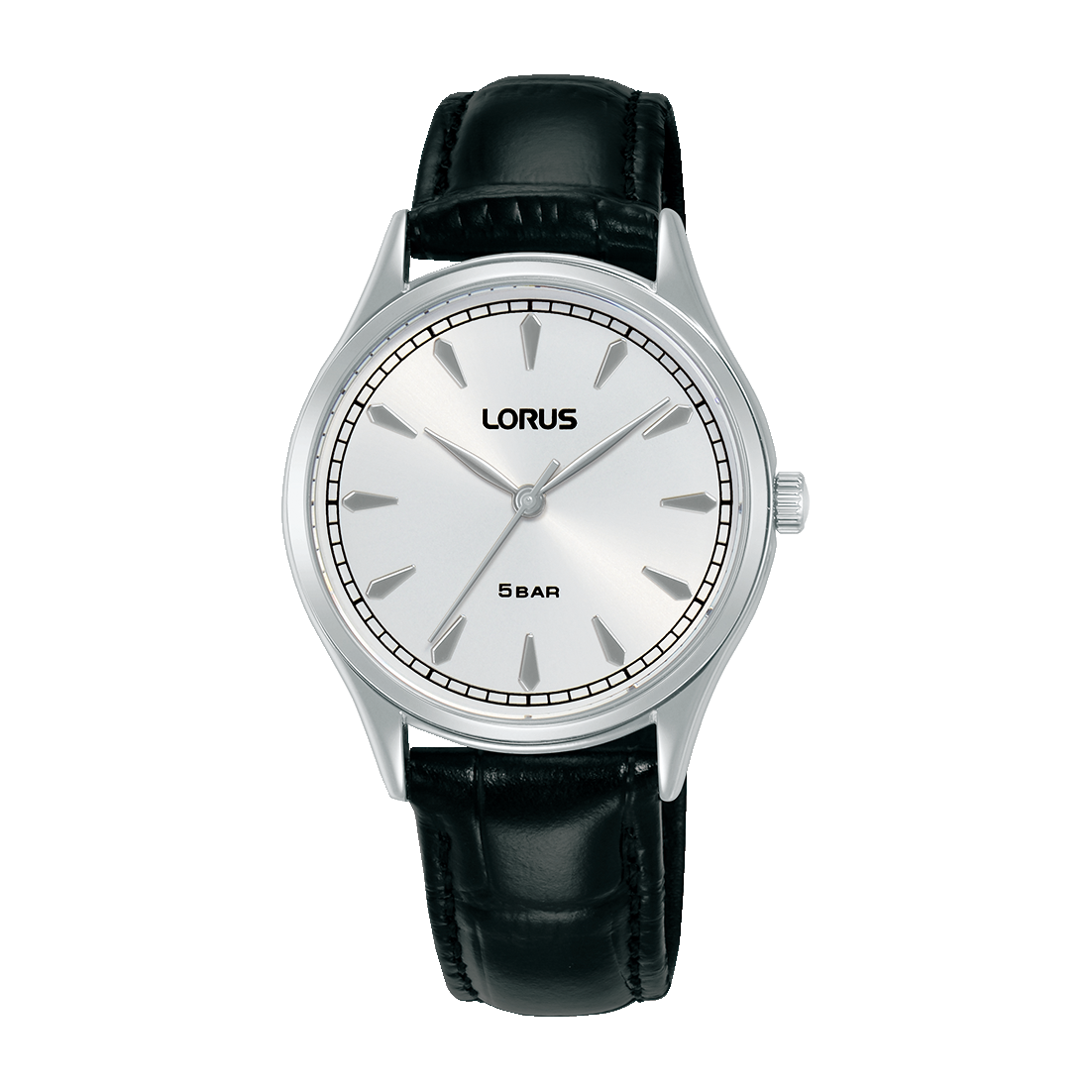 Lorus Classic RG297YX9 Damen Armbanduhr • Mineralglas • Schwarzes Lederband