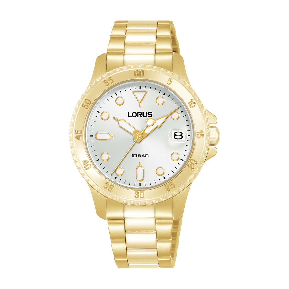 Lorus Sports RG816DX9 Damenuhr Silber • Mineralglas • Edelstahlarmband