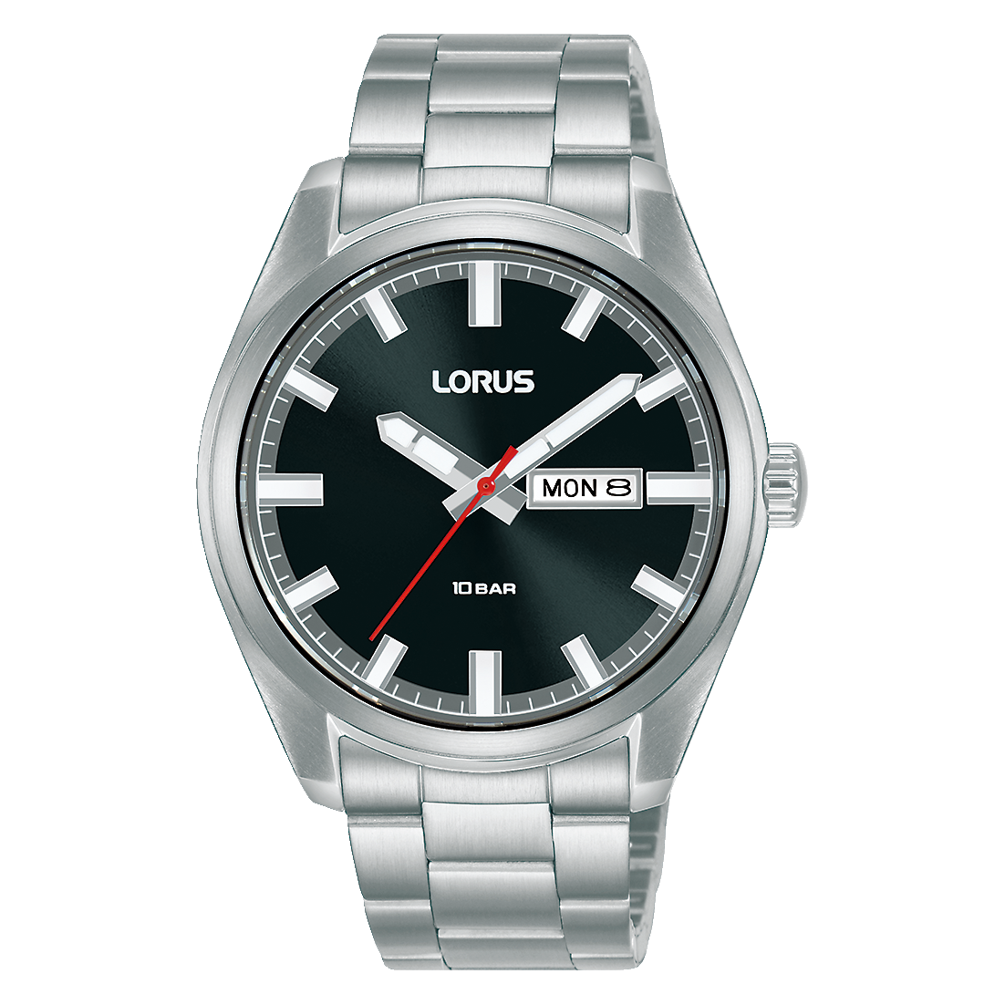 Lorus Sports RH347AX9 Herrenuhr Schwarz • Mineralglas • 10 bar wasserdicht