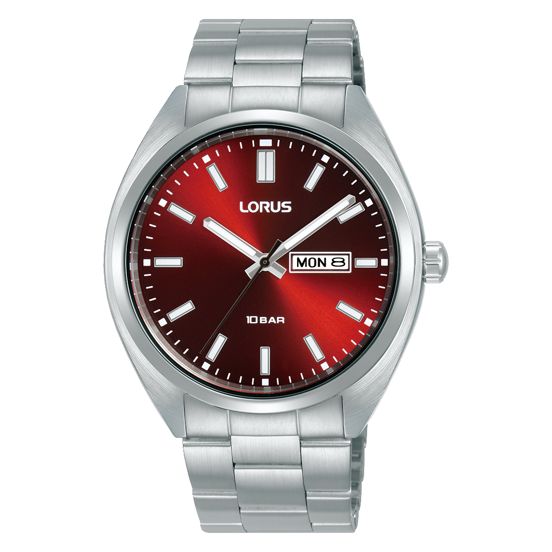 Lorus Sports RH369AX9 Herrenuhr Dunkelrot • Mineralglas • 10 bar Wasserdicht