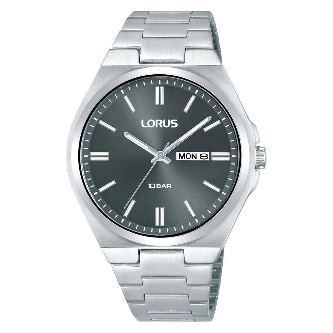 Lorus Sports RH393AX9 Herren Armbanduhr Dunkelgrau • Mineralglas • 10 bar wasserdicht
