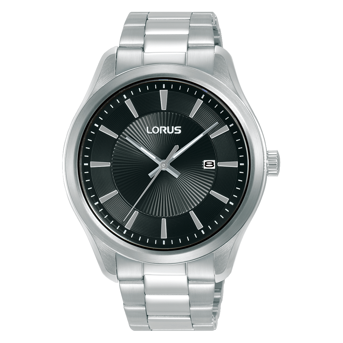 Lorus Classic RH925RX9 Herrenuhr Schwarz • Mineralglas • Edelstahlarmband