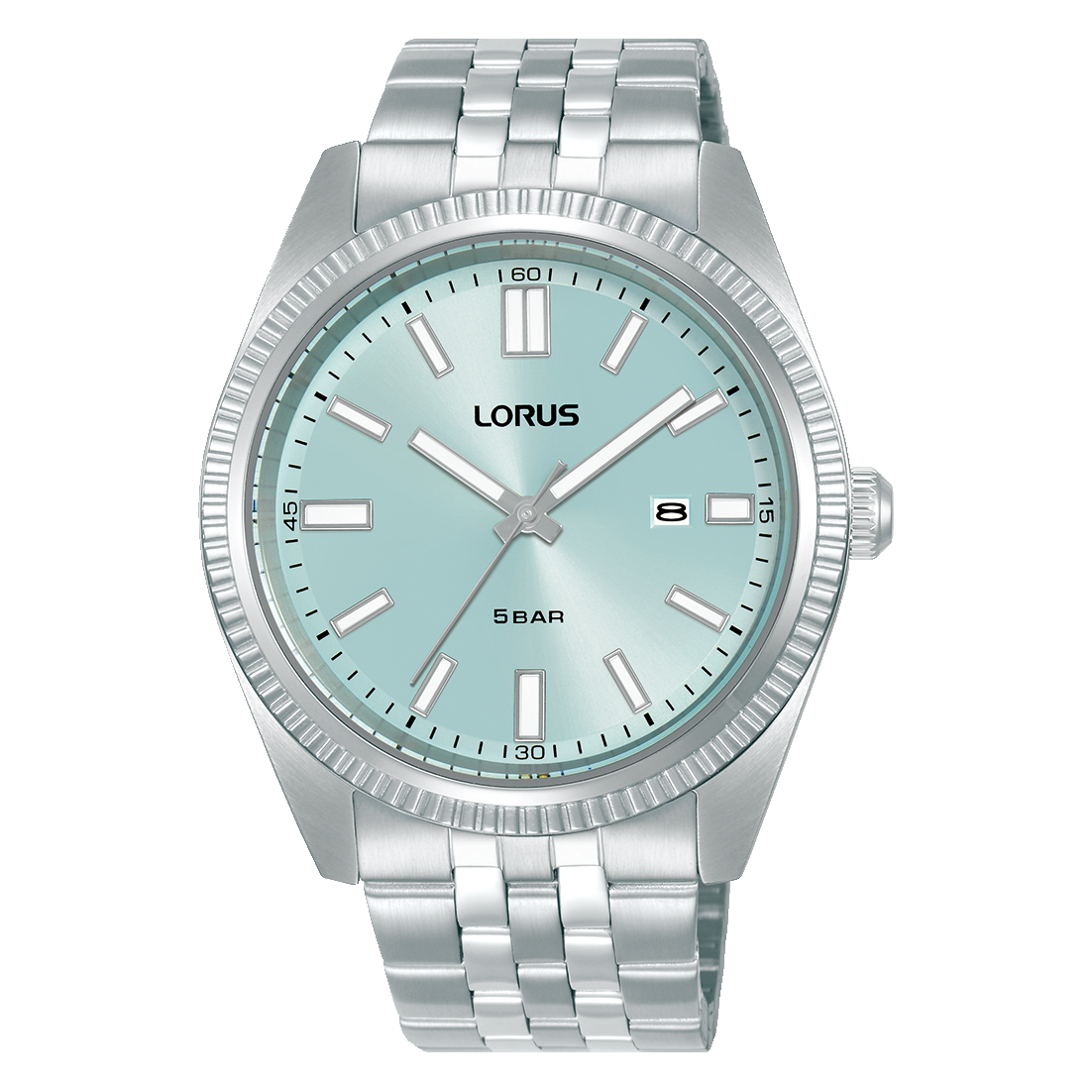 Lorus Classic RH969QX9 Herrenuhr Hellblau • Mineralglas • Edelstahlarmband