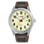 Lorus Sports RH987RX9 Herrenuhr Champagner • Mineralglas • Dunkles Lederband