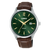 Lorus Classic RH995RX9 Herrenuhr Dunkelgrün • Mineralglas • Lederarmband