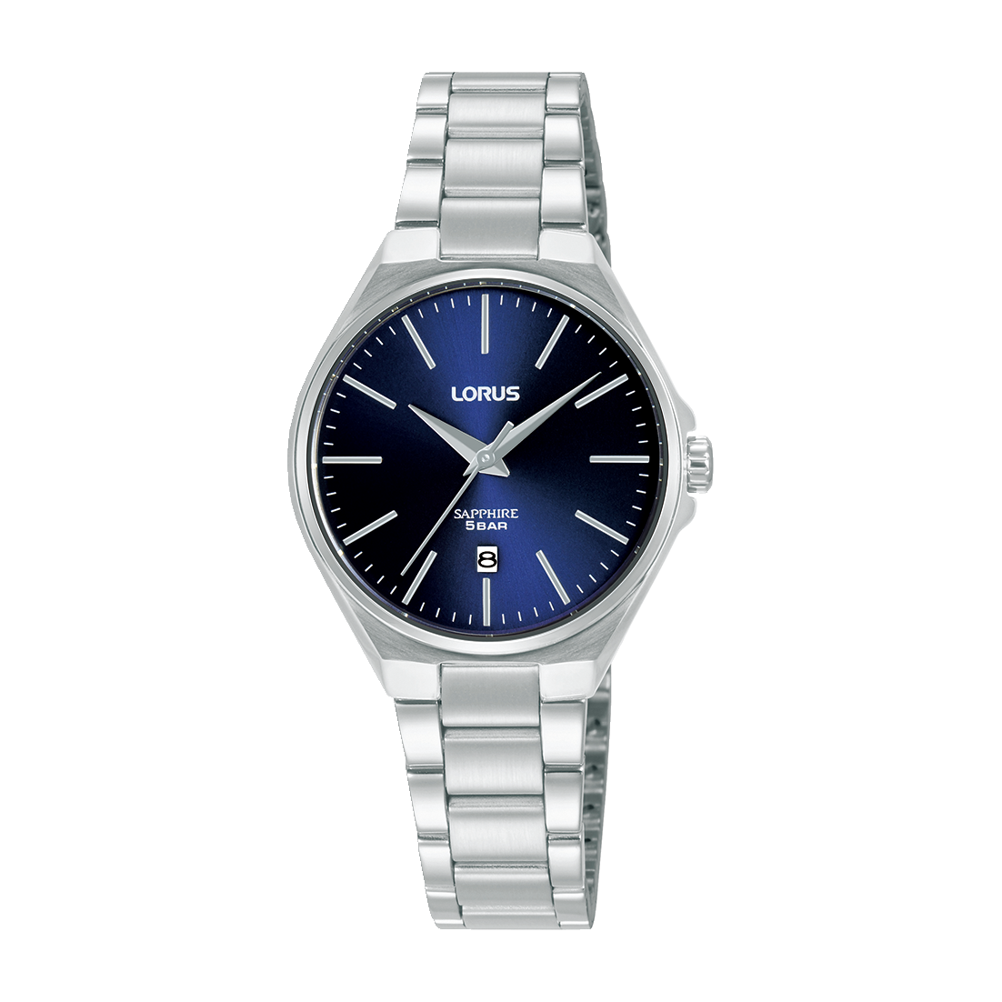 Lorus Dress RJ267BX9 Damen Armbanduhr Dunkelblau • Saphirglas • Edelstahlarmband