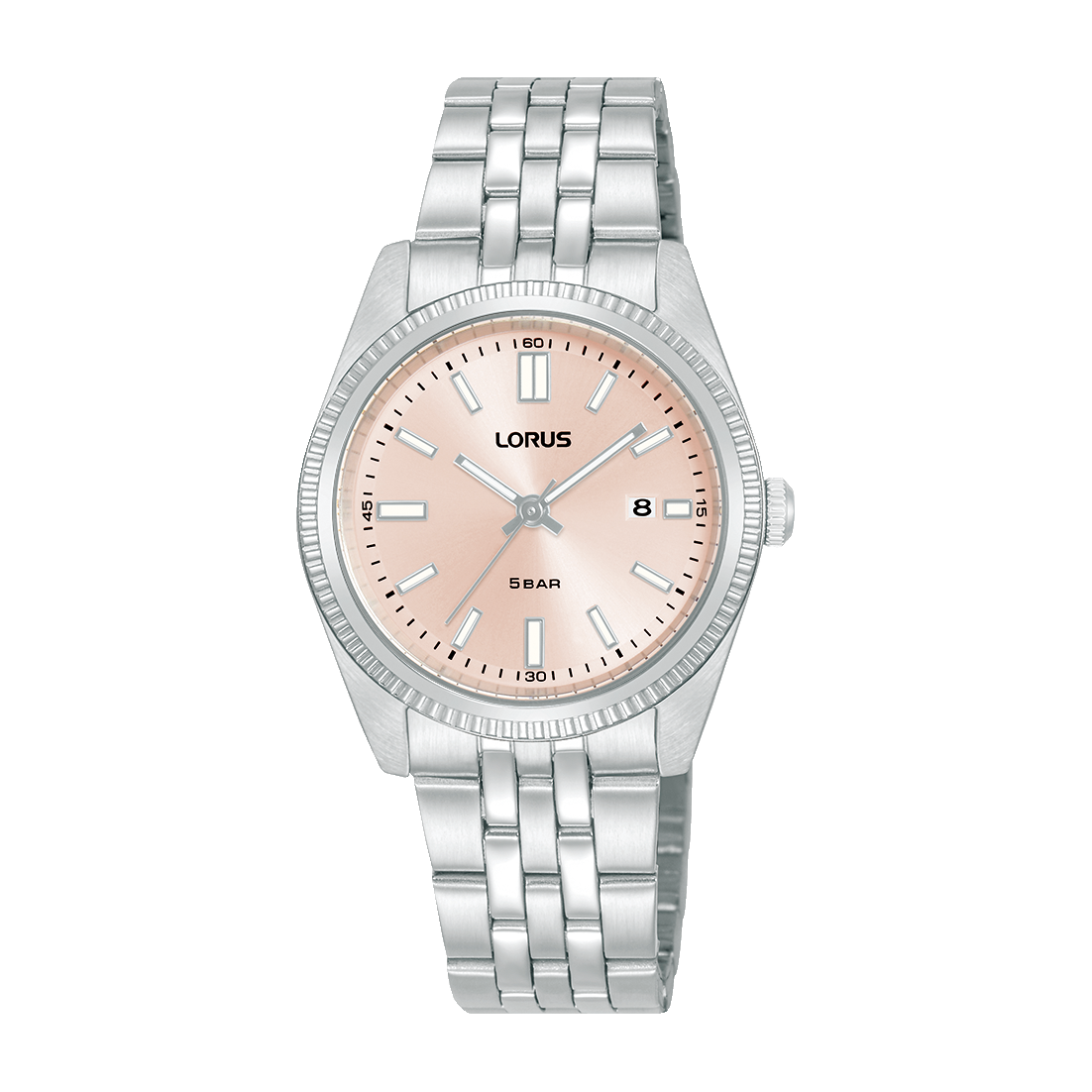 Lorus Classic RJ277BX9 Damenuhr Rosa • Mineralglas • Edelstahlarmband