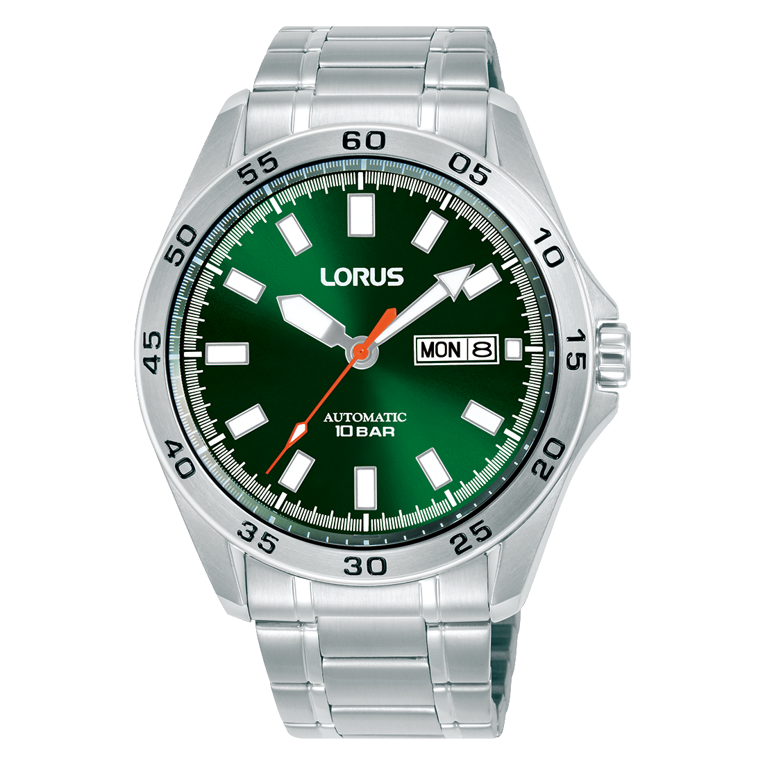 Lorus Classic RL423CX9 Herren Armbanduhr • Automatikwerk mit Datum & Tag • Dunkelgrünes Zifferblatt