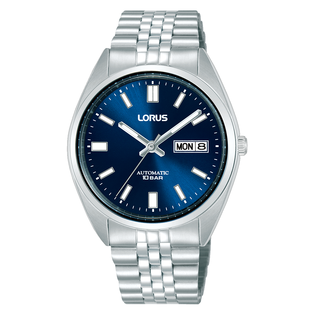 Lorus Classic RL429CX9 Herrenuhr Automatik Dunkelblau • Mineralglas • Edelstahlarmband