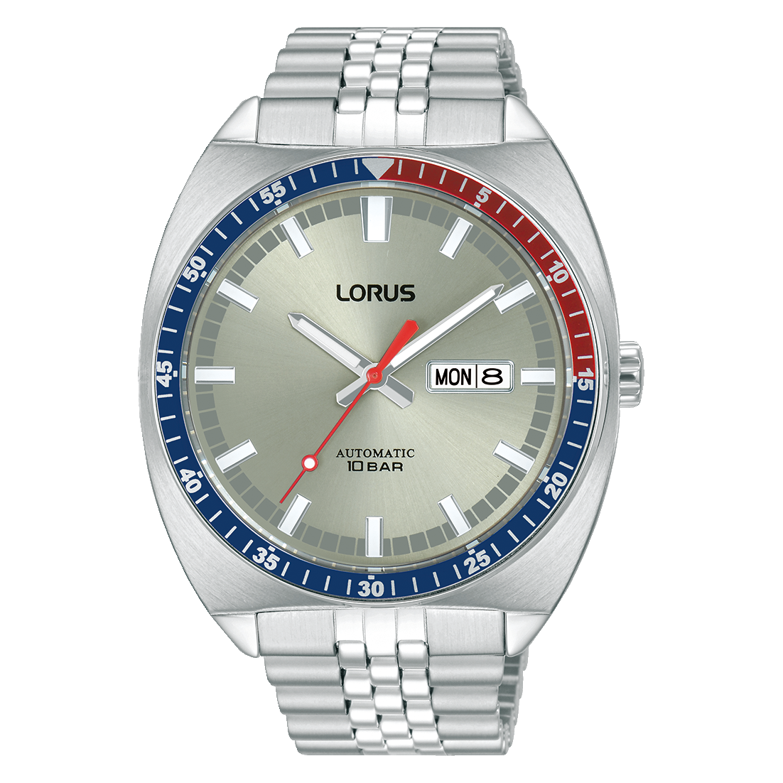 Lorus Sports RL447BX9 Herren Armbanduhr Silber • Automatikwerk • 10 bar wasserdicht