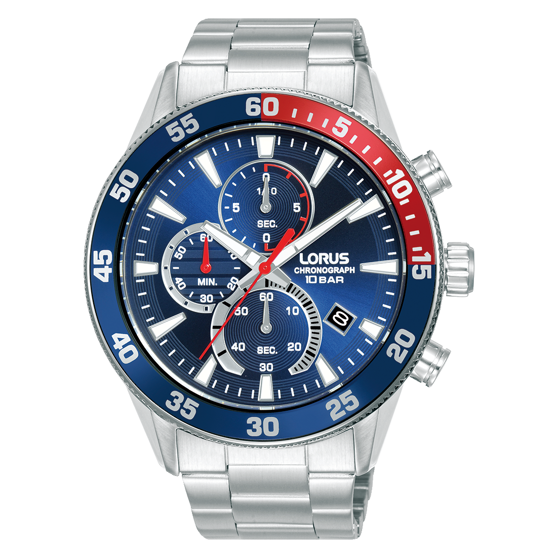 Lorus Sports RM325JX9 Herren Armbanduhr • Chronograph • Mineralglas