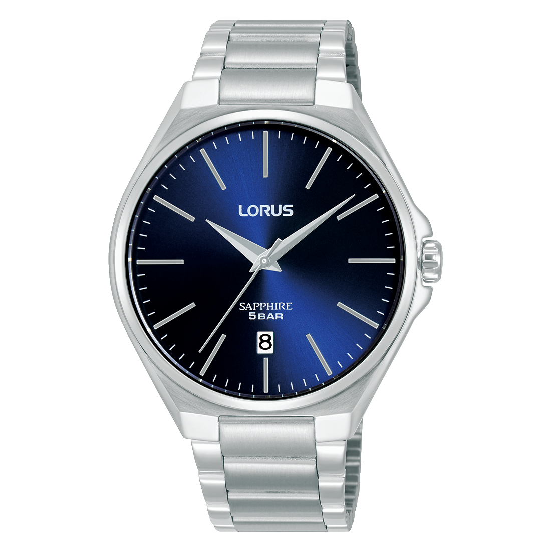 Lorus Dress RS947DX9 Herrenuhr Dunkelblau • Saphirglas • Edelstahlarmband