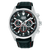 Lorus Sports RT325LX9 Herrenuhr Chronograph • Mineralglas • Schwarzes Lederband