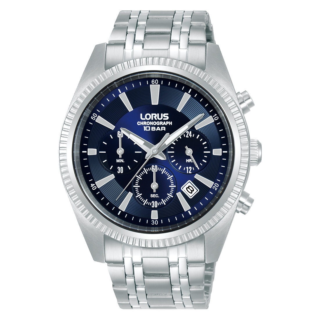 Lorus Classic RT395KX9 Herrenuhr Chronograph • Mineralglas • Edelstahlarmband