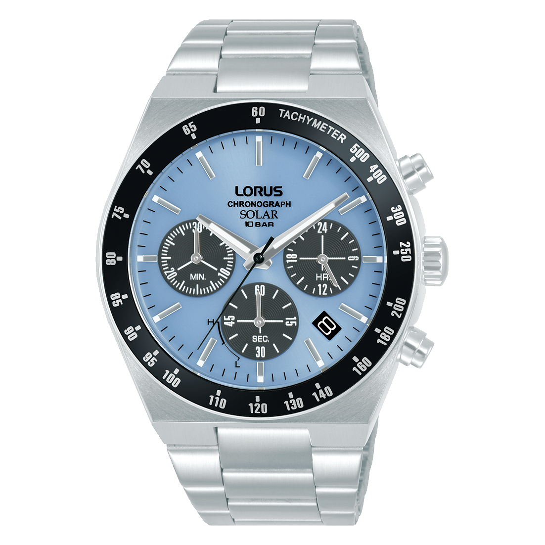 Lorus Sports RZ525AX9 Herren Armbanduhr • Solar Chronograph • Mineralglas