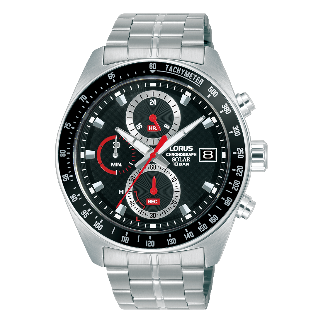 Lorus Sport RZ615AX9 Herren Armbanduhr • Solar-Chronograph • Mineralglas