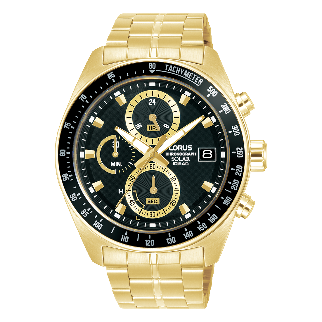 Lorus Sport RZ622AX9 Herren Armbanduhr • Solarwerk mit Chronograph • 10 bar wasserdicht