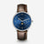Naos Midnight Blue Silver Moon Phase Bridle 20 Dark Brown Front Grey