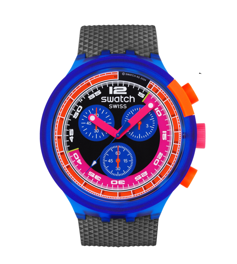 Swatch Big Bold SB06N101-5300 Herrenuhr Neonorange • NFC-Bezahlfunktion • Markantes Big Bold Design