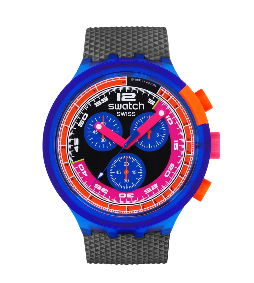 Swatch Big Bold SB06N102 Neon party to the Max Armbanduhr • NEON-Kollektion • Markantes Großformat