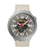 Swatch Big Bold Irony SB07S125 Confident Moment Uhr • Sandgestrahltes Edelstahlgehäuse • Leuchtzeiger