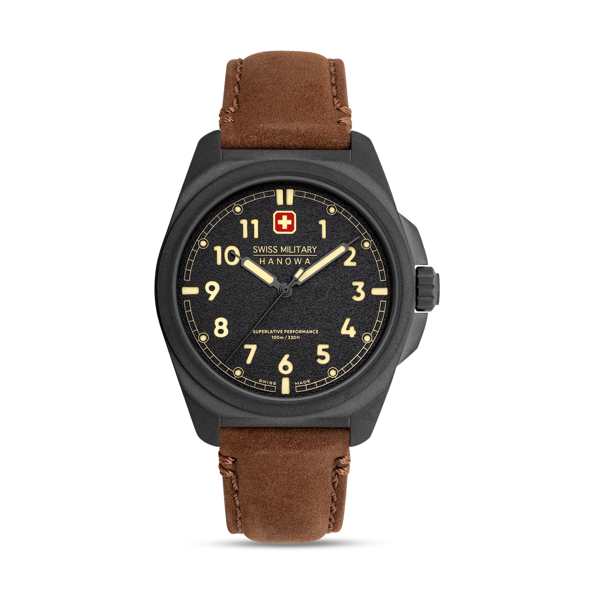 Swiss Military Hanowa Fieldmaster SMWGA0003940 Herren • Saphirglas • 10 ATM Wasserdicht