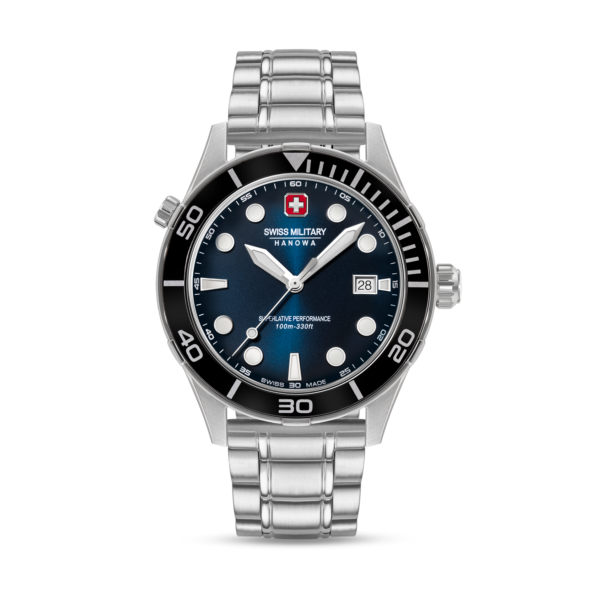 Swiss Military Hanowa Phoenix SMWGH0004001-SET Herrenuhr Blau • Saphirglas • 4-in-1 Set