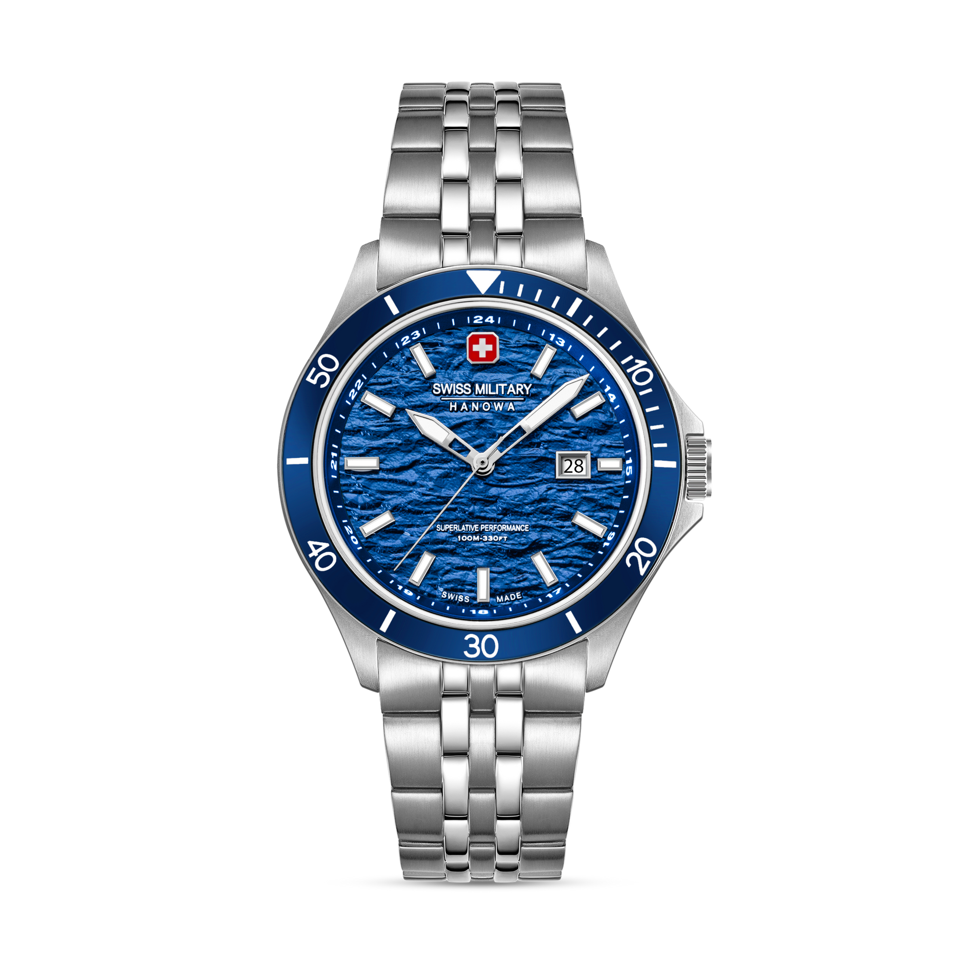 Swiss Military Hanowa Flagship Elements SMWGH0006701 Herren Armbanduhr Blau • Saphirglas • 10 ATM Wasserdicht