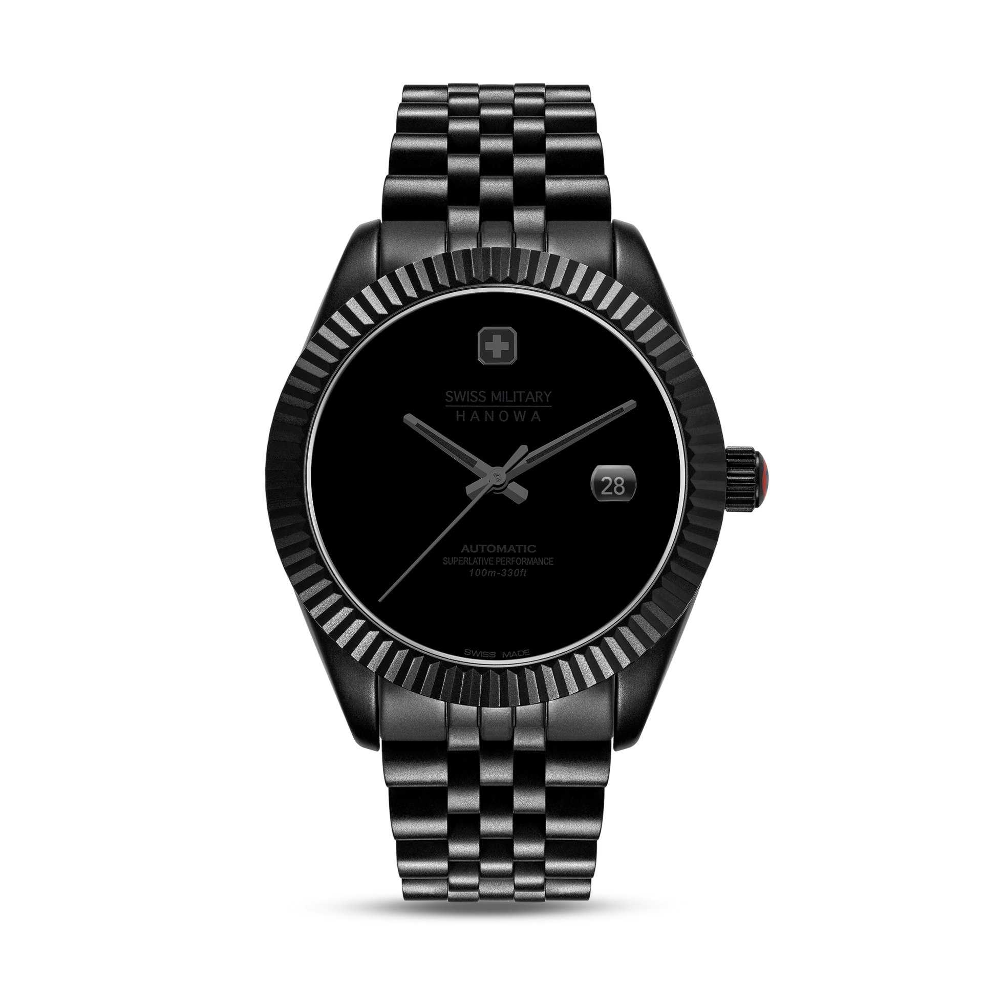 Swiss Military Hanowa Dark Night SMWGL0005530 Herren • Automatikwerk Soprod P024 • Saphirglas