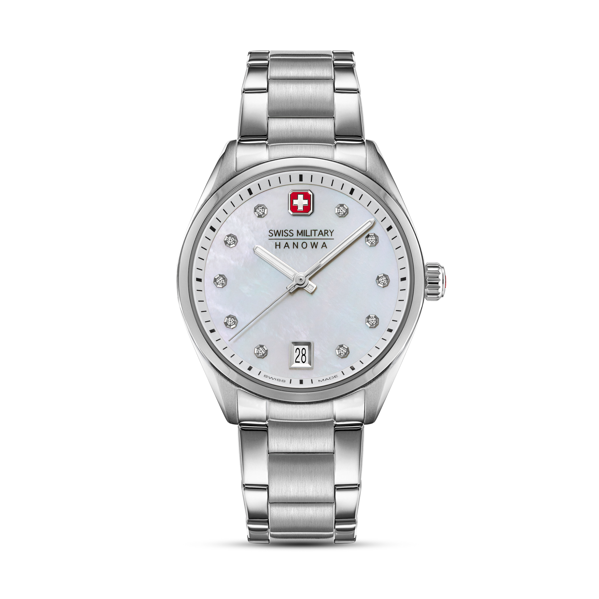 Swiss Military Hanowa Road Runner SMWLH0005001 Damenuhr Weiß • Saphirglas • 10 ATM Wasserdicht