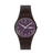 Swatch Weaving Wonders SO28C700 Damen Armbanduhr Dunkelbraun • Biosourced Gehäuse • Tag-Datum-Anzeige, Bild 8
