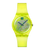 Swatch Originals Medium SO28J103 Luminously Lemon Damenuhr Transparent • Biosourciertes Gehäuse • 80s Retro-Design