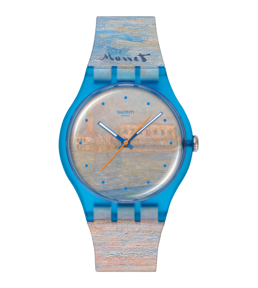 Swatch Originals Large SO29Z150 Damen Armbanduhr • Swatch x Guggenheim Kollektion • Monet Kunstwerk-Design