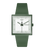 Swatch What If Square SO34G700 Armbanduhr Grün • Bioceramic-Gehäuse • Markantes Quadrat-Design