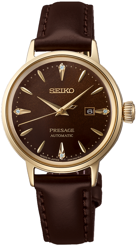 Seiko Presage SRE020J1 Women's Watch • Automatic Movement • Cocktail Time Design