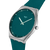 Swatch New Skin Irony SS07S155 Pondering Patterns Armbanduhr Dunkelgrün • Leuchtzifferblatt • Gebürstetes Edelstahlgehäuse
