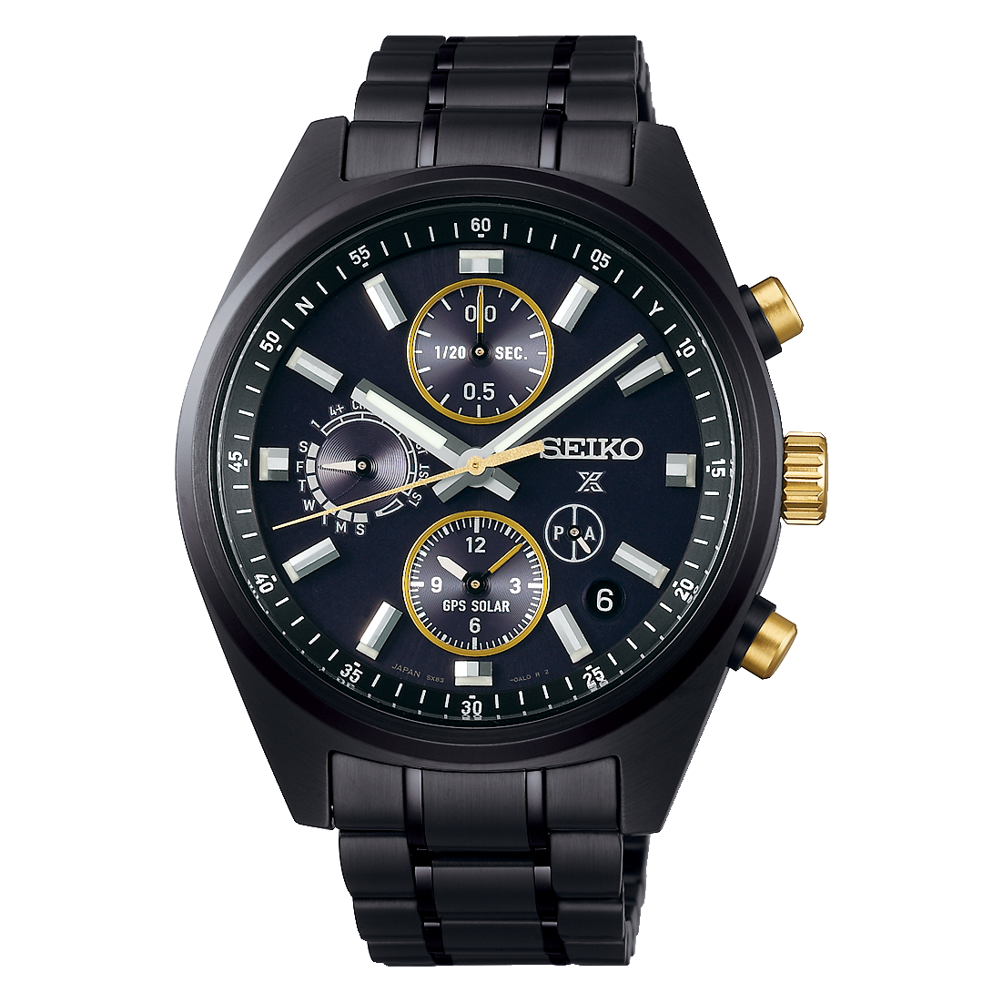 Seiko SSH169J1 Prospex Speedtimer Herren Armbanduhr Schwarz • GPS Solar • Limited Edition