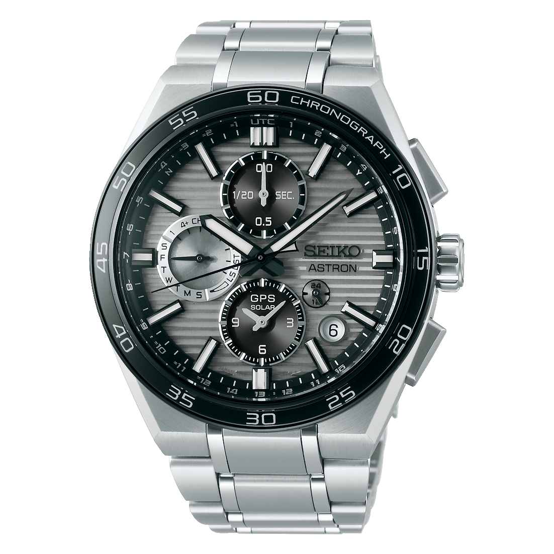 Seiko Astron SSH177J1 Herren Armbanduhr • GPS Solar Chronograph • Saphirglas mit Titan