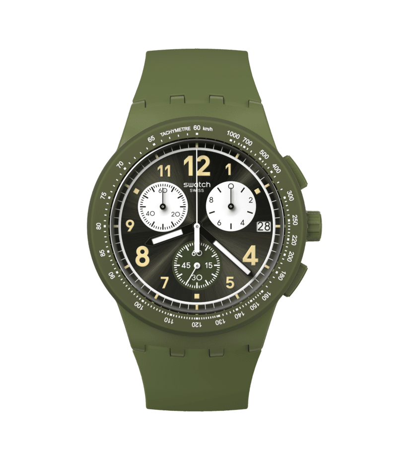 Swatch New Chrono Plastic SUSG406 Herren • Chronograph • Leuchtmasse