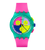 Swatch Neon Flash Arrow SUSG408 Herrenuhr Mehrfarbig • Chronograph mit Tachymeter • Leuchtende Zeiger